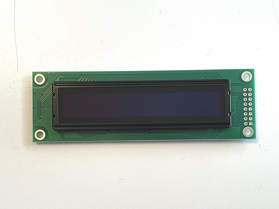 A picture of the replacement Newhaven OLED display component